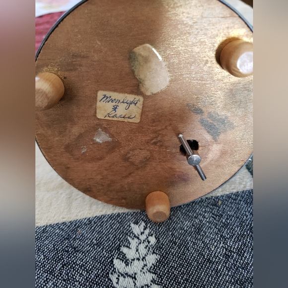 Musical Powder Box Vintage - Picture 3 of 4